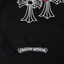 画像をギャラリービューアに読み込む, 極美品 CHROME HEARTS クロムハーツ ジップアップフーディー パーカー サイズL セメタリー ホースシュー ブラック 中古 4a000677