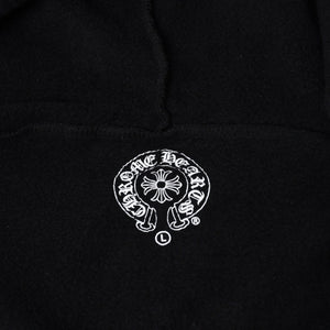 Very Good Condition CHROME HEARTS Zip Up Hoodie Parka Size L Cemetery Horseshoe Black Used 4a000677