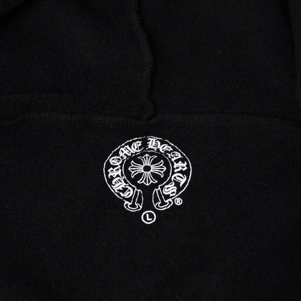 Very Good Condition CHROME HEARTS Zip Up Hoodie Parka Size L Cemetery Horseshoe Black Used 4a000677