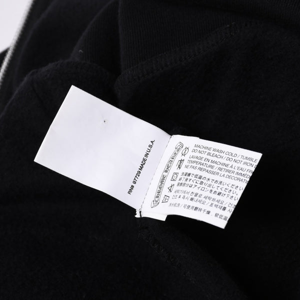 Very Good Condition CHROME HEARTS Zip Up Hoodie Parka Size L Cemetery Horseshoe Black Used 4a000677