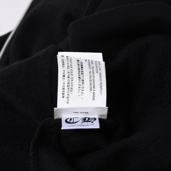 Very Good Condition CHROME HEARTS Zip Up Hoodie Parka Size L Cemetery Horseshoe Black Used 4a000677