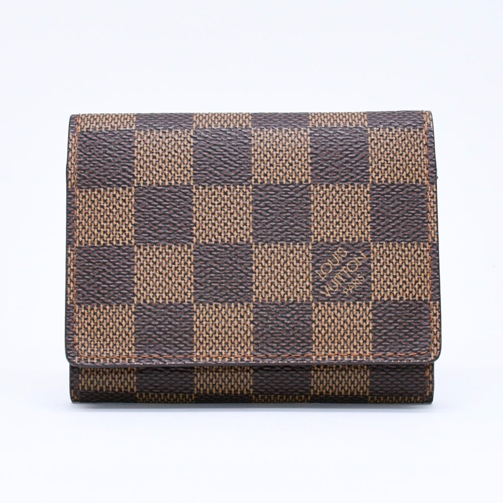 極美品 LOUIS VUITTON ルイヴィトン カードケース 名刺入れ アンヴェロップ・カルト ドゥ ヴィジット N62920 ダミエキャンバス 中古 4a006575