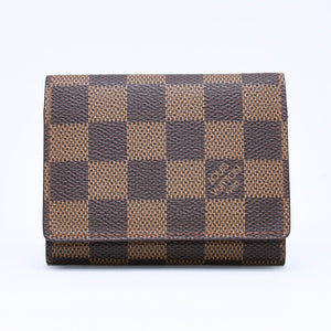 極美品 LOUIS VUITTON ルイヴィトン カードケース 名刺入れ アンヴェロップ・カルト ドゥ ヴィジット N62920 ダミエキャンバス 中古 4a006575