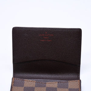 極美品 LOUIS VUITTON ルイヴィトン カードケース 名刺入れ アンヴェロップ・カルト ドゥ ヴィジット N62920 ダミエキャンバス 中古 4a006575