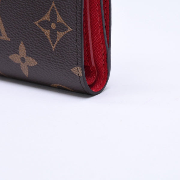 新品同様 LOUIS VUITTON ルイヴィトン LV × TM ポルトフォイユ リサ 二つ折り財布 コンパクトウォレット M13420 モノグラム チェリー 中古 4a006991
