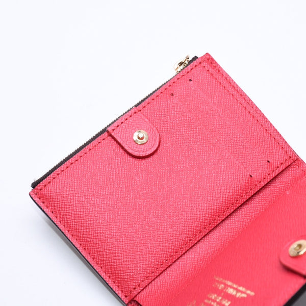 新品同様 LOUIS VUITTON ルイヴィトン LV × TM ポルトフォイユ リサ 二つ折り財布 コンパクトウォレット M13420 モノグラム チェリー 中古 4a006991
