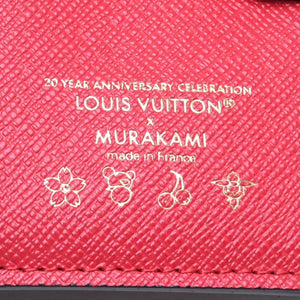 新品同様 LOUIS VUITTON ルイヴィトン LV × TM ポルトフォイユ リサ 二つ折り財布 コンパクトウォレット M13420 モノグラム チェリー 中古 4a006991