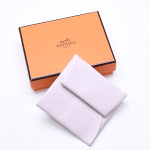 HERMES エルメス バスティア コインケース 財布 小銭入れ アザップパープル パープル B刻印 美品 中古 4a006666