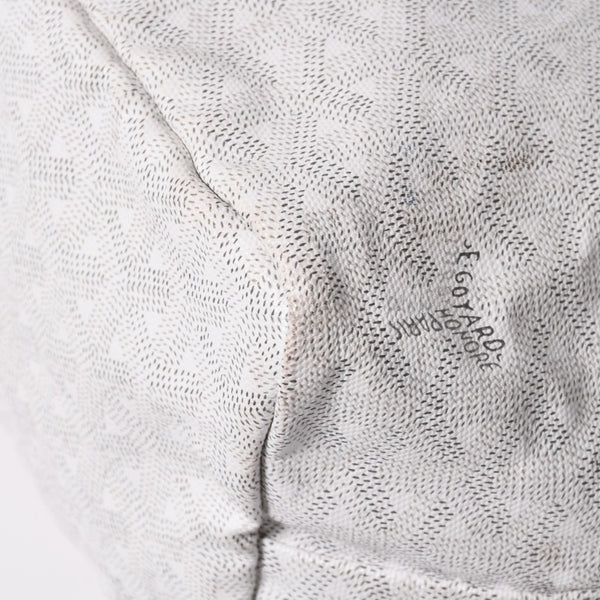 GOYARD ゴヤール サンルイPM バッグ トートバッグ STLCROPMLTY50CL50P ホワイト PVC レザー 美品 中古 4a006773
