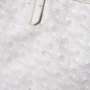 GOYARD ゴヤール サンルイPM バッグ トートバッグ STLCROPMLTY50CL50P ホワイト PVC レザー 美品 中古 4a006773