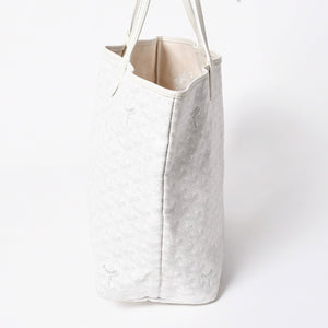 GOYARD ゴヤール サンルイPM バッグ トートバッグ STLCROPMLTY50CL50P ホワイト PVC レザー 美品 中古 4a006773