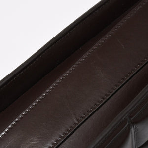 極美品 BOTTEGA VENETA ボッテガヴェネタ マリー レザー ショルダーハンドバッグ B08064014X ブラウン ダークブラウン ゴールド金具 中古 4a006591
