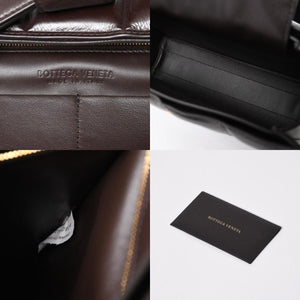 極美品 BOTTEGA VENETA ボッテガヴェネタ マリー レザー ショルダーハンドバッグ B08064014X ブラウン ダークブラウン ゴールド金具 中古 4a006591