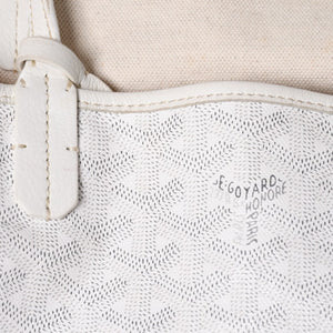 GOYARD ゴヤール サンルイPM バッグ トートバッグ STLCROPMLTY50CL50P ホワイト PVC レザー 美品 中古 4a006773