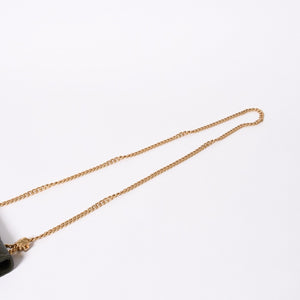極美品 CHANEL シャネル アジャスタブル チェーンショルダーバッグ ランダム番台 ココマーク ラムスキン オリーブ ゴールド金具 中古 4a006774