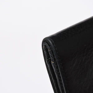 極美品 CHROME HEARTS クロムハーツ DR DIGIACOMO ウォレット 二つ折り クロスパッチ ディジャコモ 財布 黒 中古 4a006905