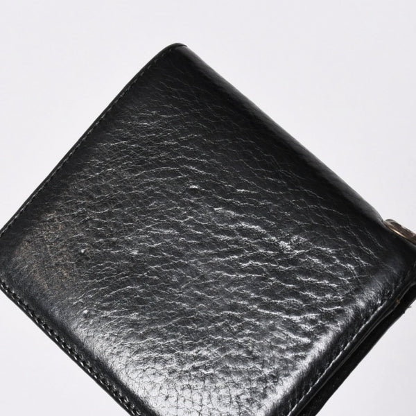 極美品 CHROME HEARTS クロムハーツ DR DIGIACOMO ウォレット 二つ折り クロスパッチ ディジャコモ 財布 黒 中古 4a006905