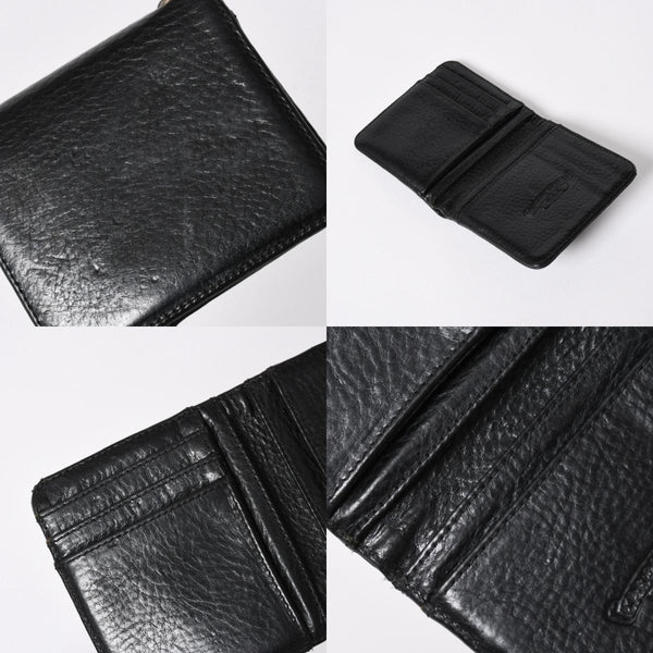 極美品 CHROME HEARTS クロムハーツ DR DIGIACOMO ウォレット 二つ折り クロスパッチ ディジャコモ 財布 黒 中古 4a006905