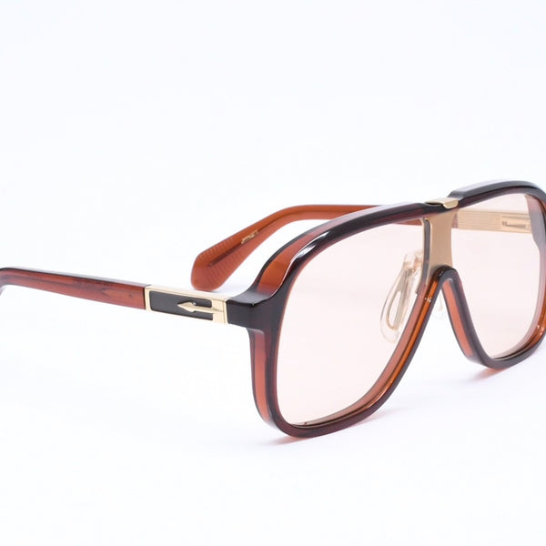 極美品 JACQUESMARIE MAGE ジャックマリー マージュ 黒川 サングラス アイウェア JMMKQ7T 26/200 クリアブラウン 中古 4a006882