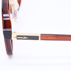 極美品 JACQUESMARIE MAGE ジャックマリー マージュ 黒川 サングラス アイウェア JMMKQ7T 26/200 クリアブラウン 中古 4a006882