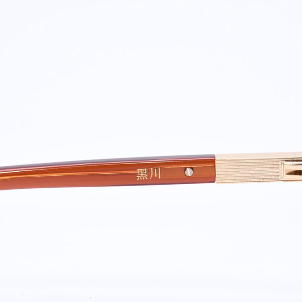 極美品 JACQUESMARIE MAGE ジャックマリー マージュ 黒川 サングラス アイウェア JMMKQ7T 26/200 クリアブラウン 中古 4a006882