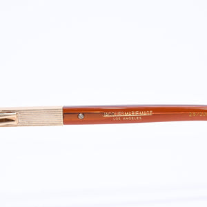 極美品 JACQUESMARIE MAGE ジャックマリー マージュ 黒川 サングラス アイウェア JMMKQ7T 26/200 クリアブラウン 中古 4a006882