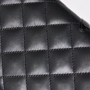 CHANEL シャネル カンボンライン 長財布 15番台 ココマーク パッチ カーフレザー ブラック ピンク シルバー金具 美品 中古 4a006779