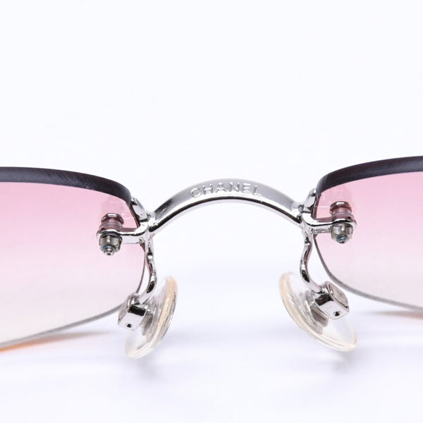 CHANEL シャネル リムレス サングラス アイウェア 4002 c.124/58 サイズ57□19 130 ココマーク ピンク グラデーション 美品 中古 4a006812
