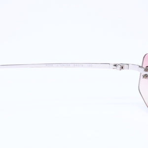 CHANEL シャネル リムレス サングラス アイウェア 4002 c.124/58 サイズ57□19 130 ココマーク ピンク グラデーション 美品 中古 4a006812
