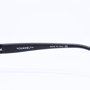 極美品 CHANEL シャネル リムレス サングラス アイウェア 4018 c.142/77 サイズ68□17 120 ココマーク マットブラック ブラウン 中古 4a006800