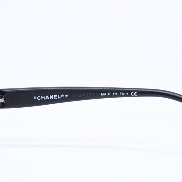 極美品 CHANEL シャネル リムレス サングラス アイウェア 4018 c.142/77 サイズ68□17 120 ココマーク マットブラック ブラウン 中古 4a006800