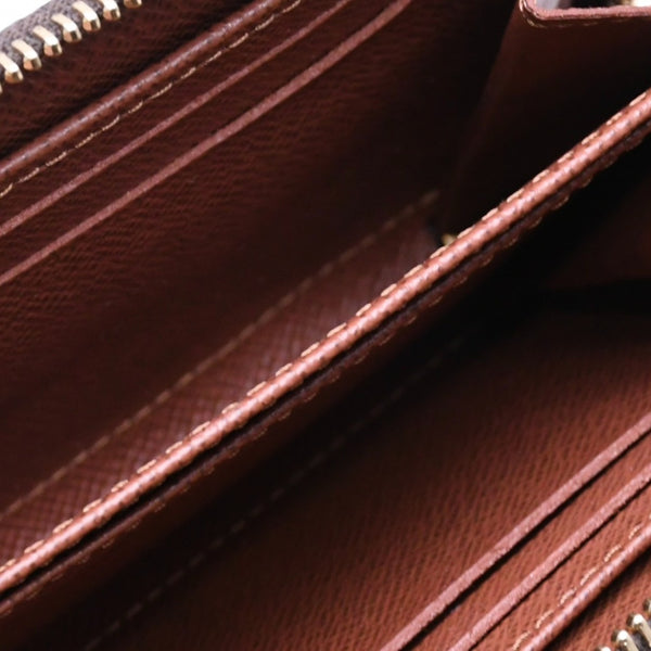 新品同様 LOUIS VUITTON ルイヴィトン ジッピー コインパース M60067 モノグラムキャンバス ミニウォレット 小銭入れ 財布 ブラウン ゴールド金具 中古 4a006567