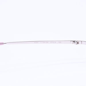 極美品 CHANEL シャネル リムレス サングラス アイウェア 4002 c.124/58 サイズ57□19 130 ココマーク ピンク グラデーション 中古 4a006801