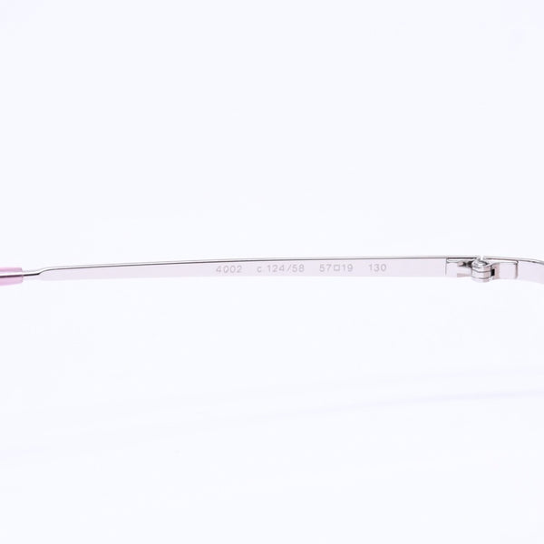 極美品 CHANEL シャネル リムレス サングラス アイウェア 4002 c.124/58 サイズ57□19 130 ココマーク ピンク グラデーション 中古 4a006801