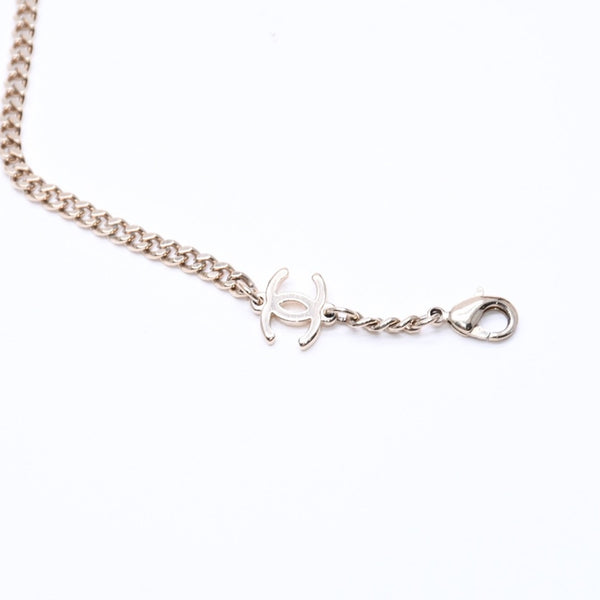極美品 CHANEL シャネル チェーン付き サングラス 4242 イタリア製 メタル ゴールド金具 サイズ 55◻︎17 中古 4a006788