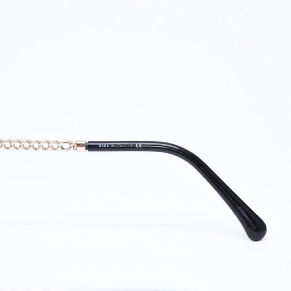 極美品 CHANEL シャネル チェーン付き サングラス 4242 イタリア製 メタル ゴールド金具 サイズ 55◻︎17 中古 4a006788