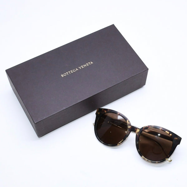 新品同様 BOTTEGAVENETA ボッテガヴェネタ サングラス BV0002SA JAPAN製 プラスチック カーキ サイズ52□20 中古 4a006573
