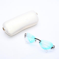 極美品 CHANEL シャネル リムレス サングラス アイウェア 4037 c.168/6M サイズ59□15 125 ココマーク オーロラ クリア 中古 4a006803