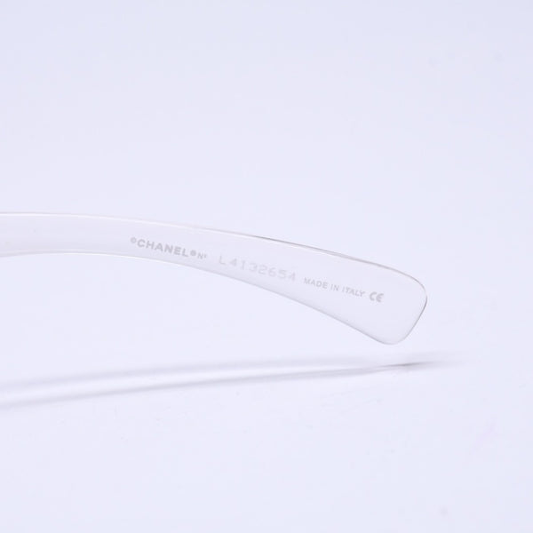 極美品 CHANEL シャネル リムレス サングラス アイウェア 4037 c.168/6M サイズ59□15 125 ココマーク オーロラ クリア 中古 4a006803
