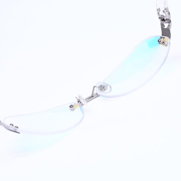 極美品 CHANEL シャネル リムレス サングラス アイウェア 4037 c.168/6M サイズ59□15 125 ココマーク オーロラ クリア 中古 4a006803