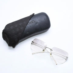極美品 CHANEL シャネル リムレス サングラス サイドココマーク クリア SVフレーム メタル サイズ62◻︎16 中古 4a006810