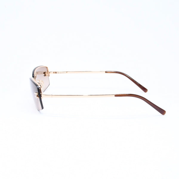 CHANEL シャネル サングラス アイウェア 4093-B c.125/13 サイズ56□16 130 ココマーク ラインストーン ブラウン 美品 中古 4a006783