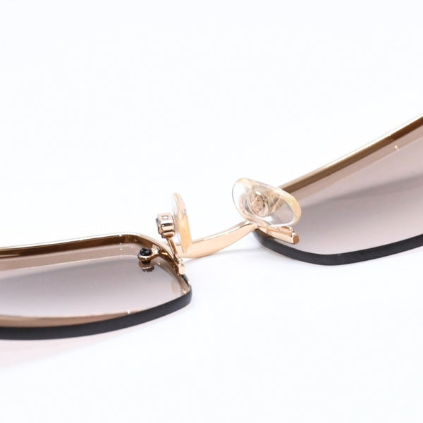 CHANEL シャネル サングラス アイウェア 4093-B c.125/13 サイズ56□16 130 ココマーク ラインストーン ブラウン 美品 中古 4a006783