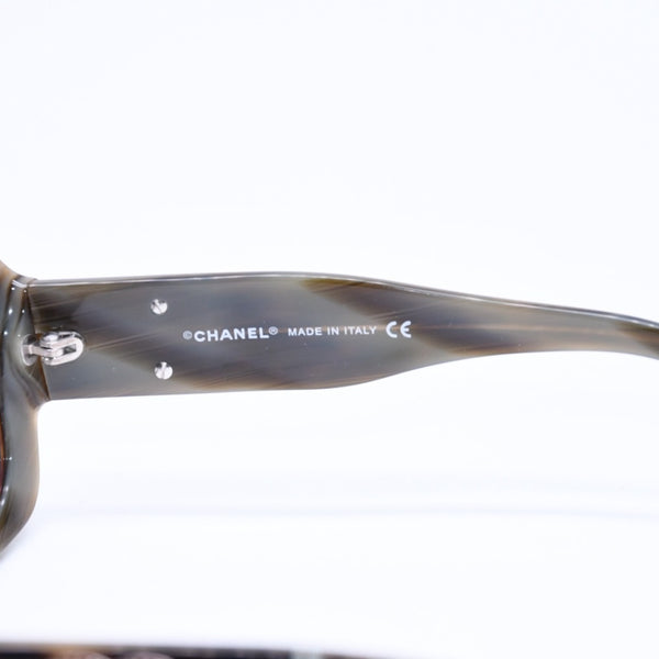 極美品 CHANEL シャネル サングラス アイウェア 5102-A c.653/11 サイズ54□17 135 ココマーク べっ甲カラー 中古 4a006798