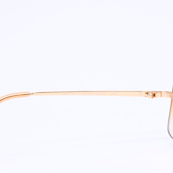 CHANEL シャネル リムレス サングラス アイウェア 4017-D c.125/56 サイズ62□17 120 ココマーク ラインストーン オレンジ 美品 中古 4a006796