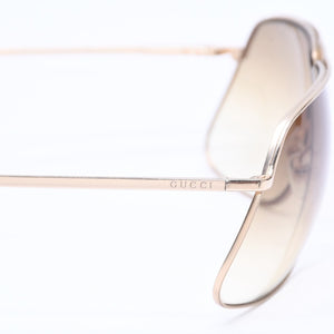 GUCCI グッチ ティアドロップ サングラス アイウェア GG2721/S P6DMZ サイズ69□09 135 イエロー ゴールド 美品 中古 4a006789