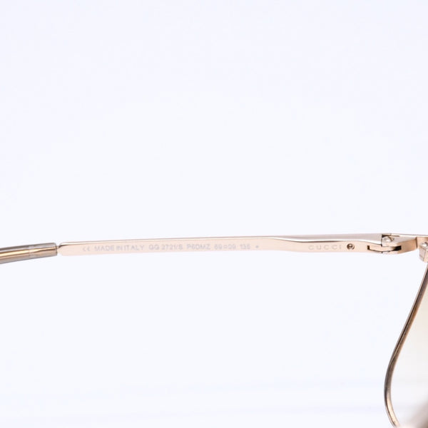 GUCCI グッチ ティアドロップ サングラス アイウェア GG2721/S P6DMZ サイズ69□09 135 イエロー ゴールド 美品 中古 4a006789