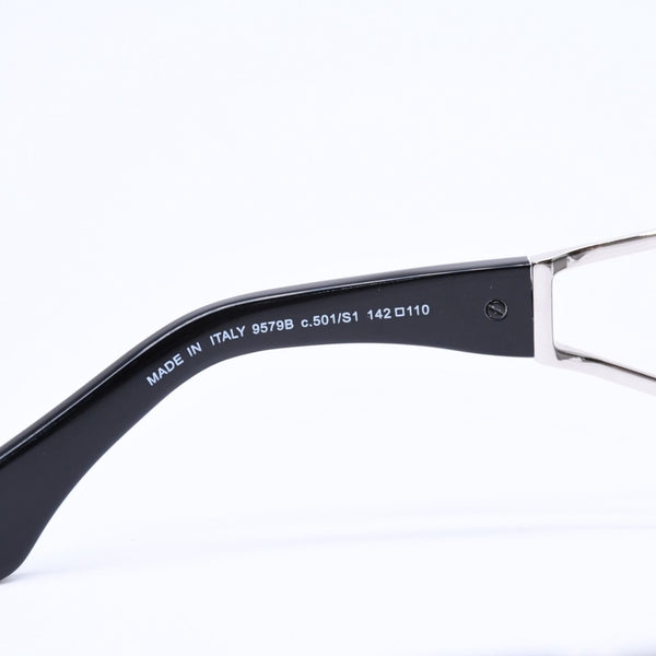 極美品 CHANEL シャネル Sunglasses サングラス アイウェア ココマーク サイズ142◻︎110 シルバー ラインストーン ブラック 9579B c.501/S1 中古 4a006784