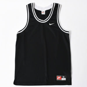 NIKE ナイキ バスケットボールゲームシャツ タンクトップ Mサイズ ブラック ホワイト メッシュ メンズ 美品 中古 4a006825