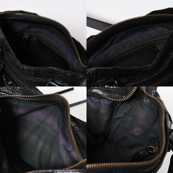 BALENCIAGA バレンシアガ クラシック ミニシティ 2WAY ハンドバッグ ショルダーバッグ ブラック 300295 美品 中古 4a006986